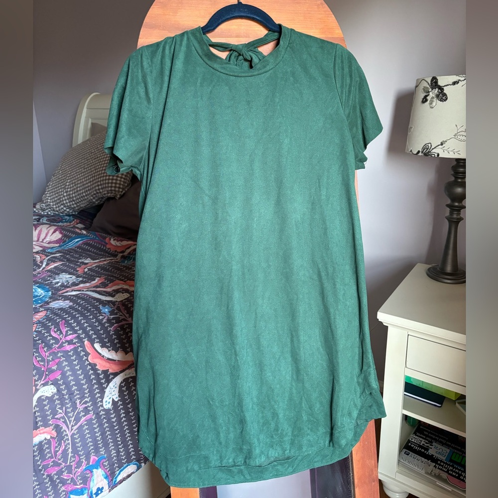 Velvet T-shirt dress